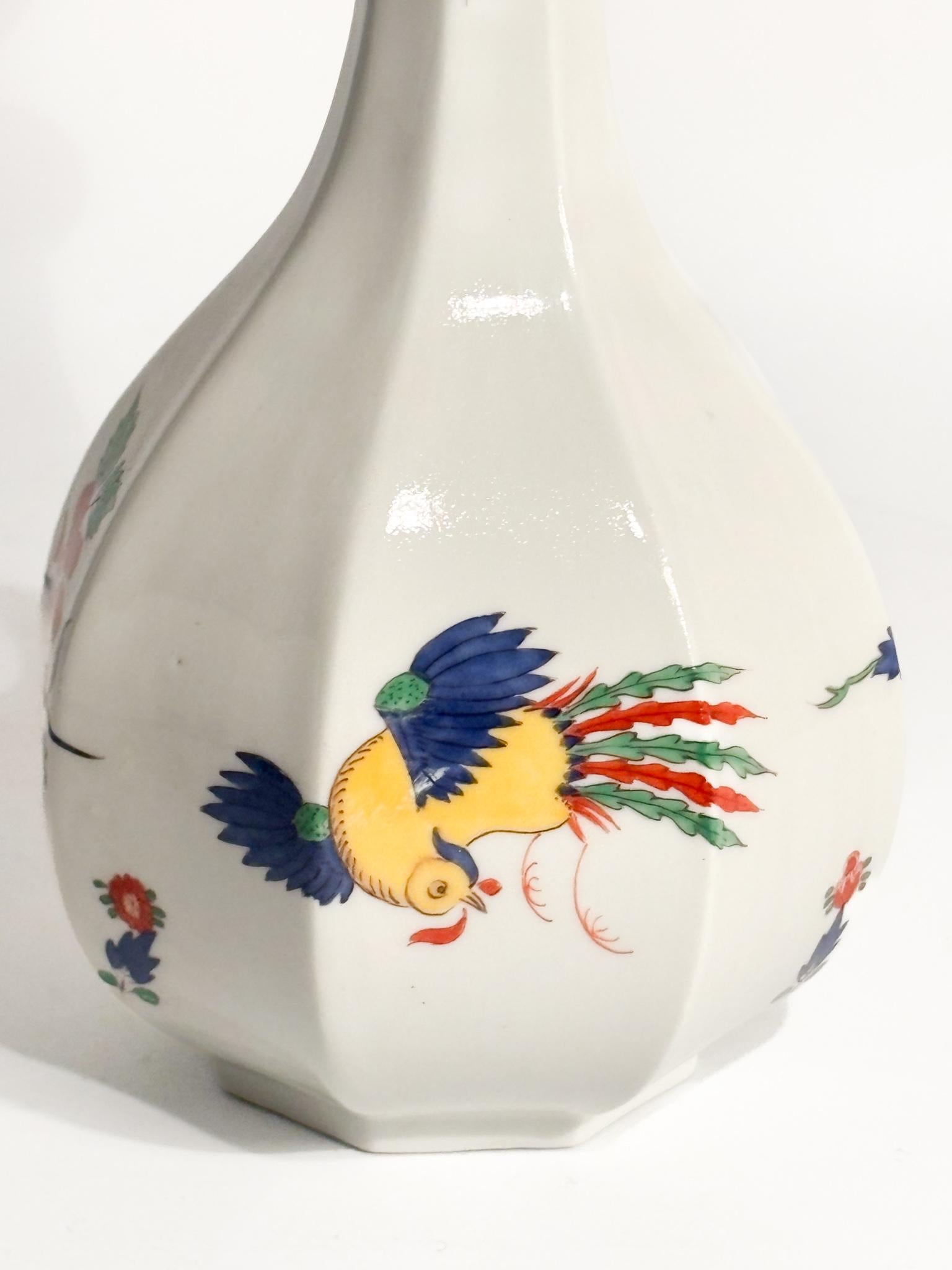 Bottiglia in Porcellana di Meissen con Tappo in Argento 800 Primi Novecento in vendita 3