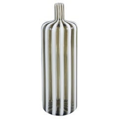 Bottiglia in vetro soffiato A Fasce Verticali design Fulvio BIANCONI per VENINI.