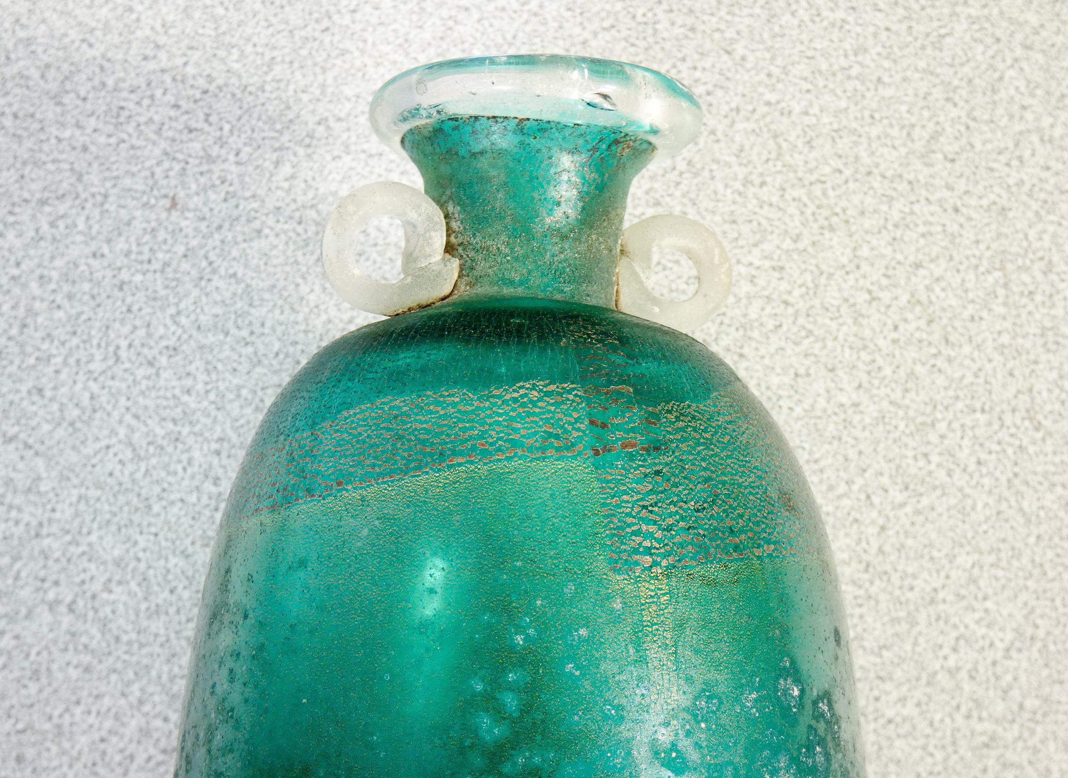 Murano blown glass bottle, design GAMBARO & POGGI. 1970s 5