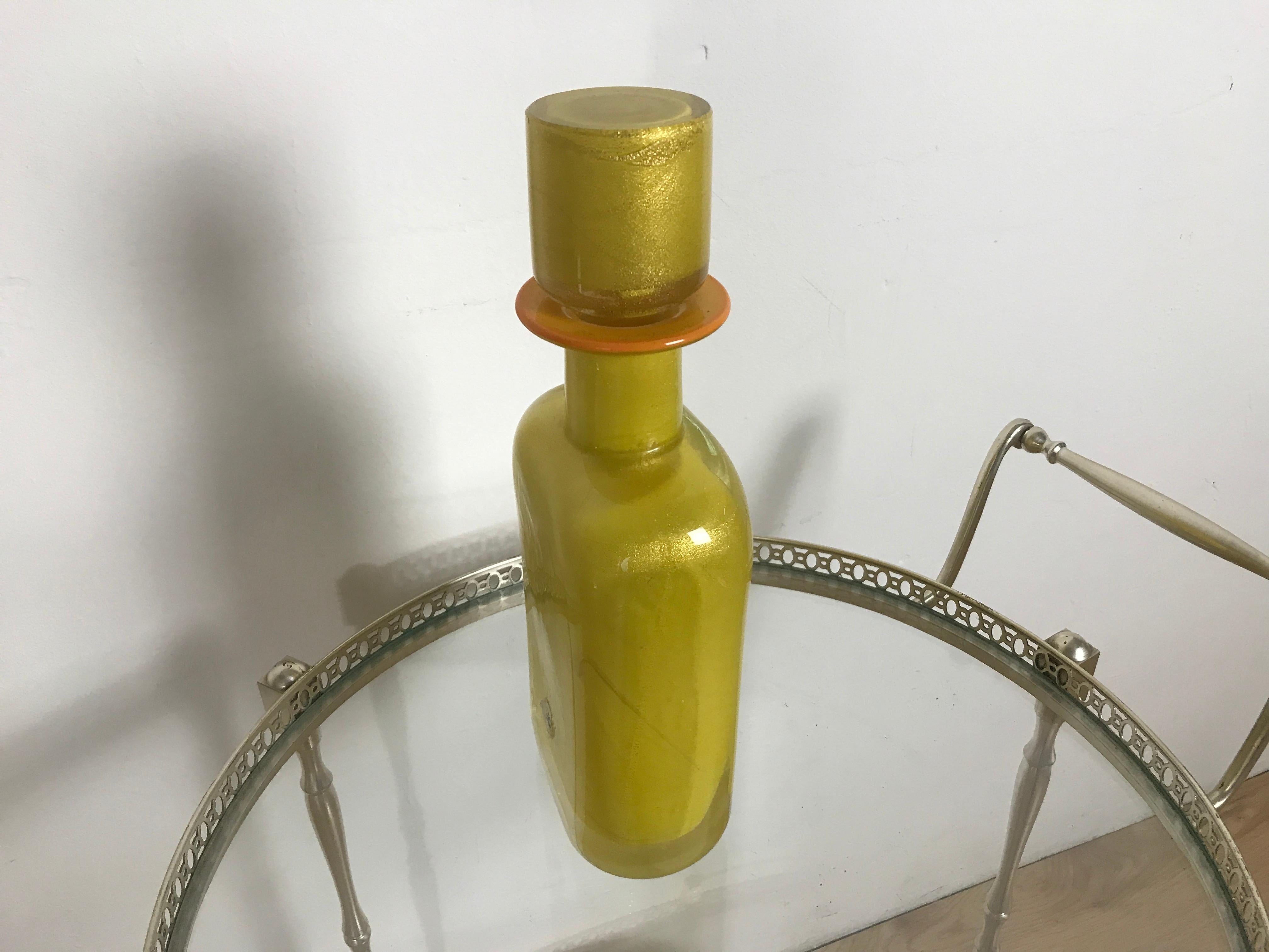Modern Bottiglia Murano Salviati