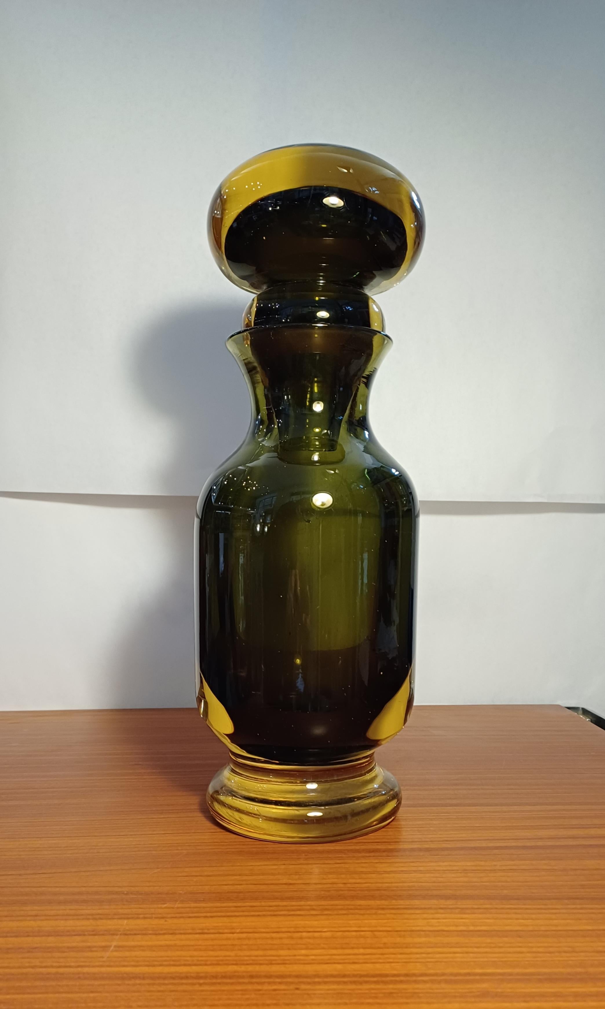 Bottiglia Vaso sommerso mod. 13752 Mario Pinzoni  Seguso Vetri d’Arte  6