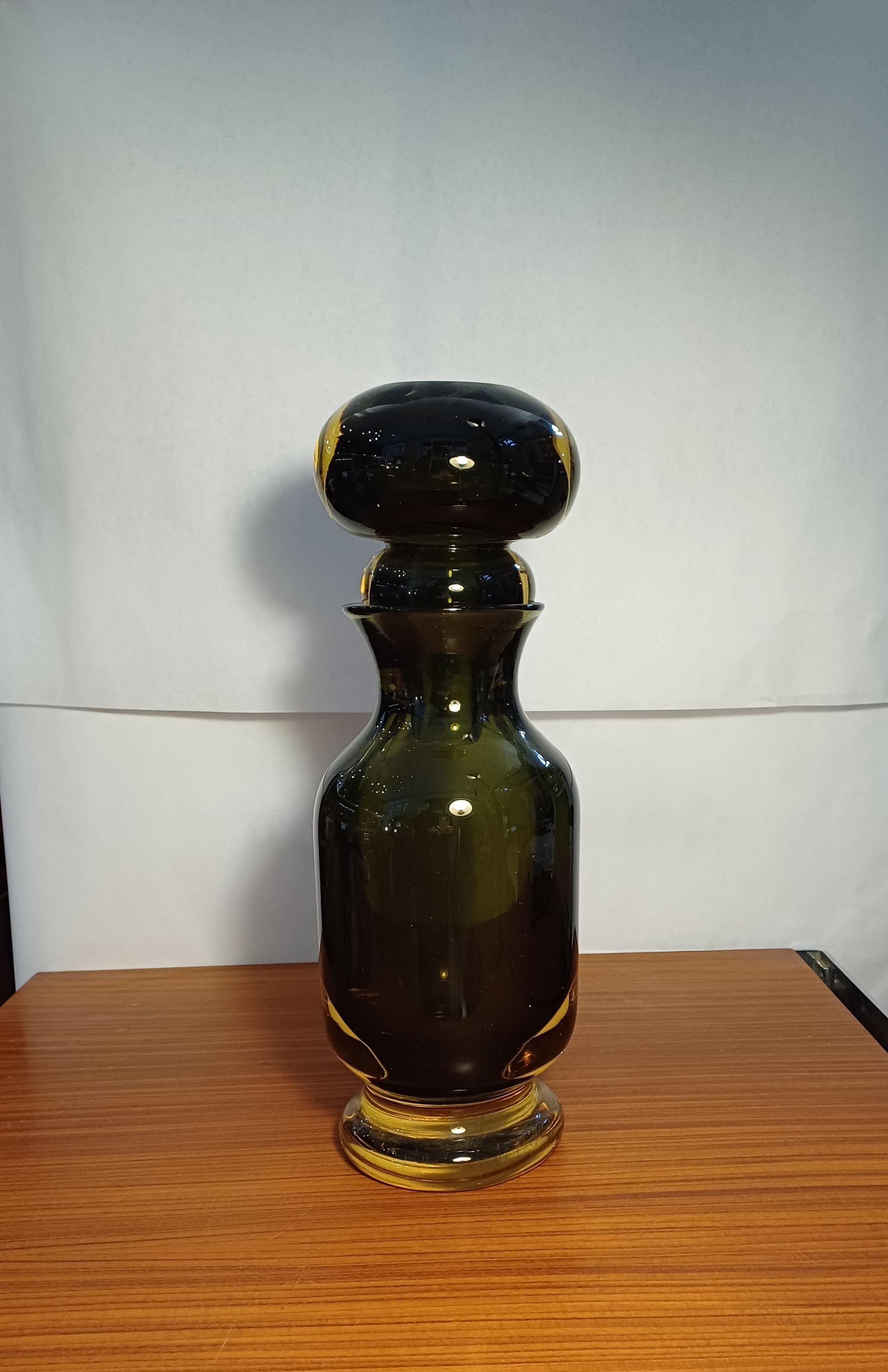 Bottiglia Vaso Sommerso Mod 13752 Mario Pinzoni Seguso Vetri D Arte At 