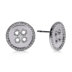 Pendientes BÓTTINÌ de oro blanco de 18 quilates