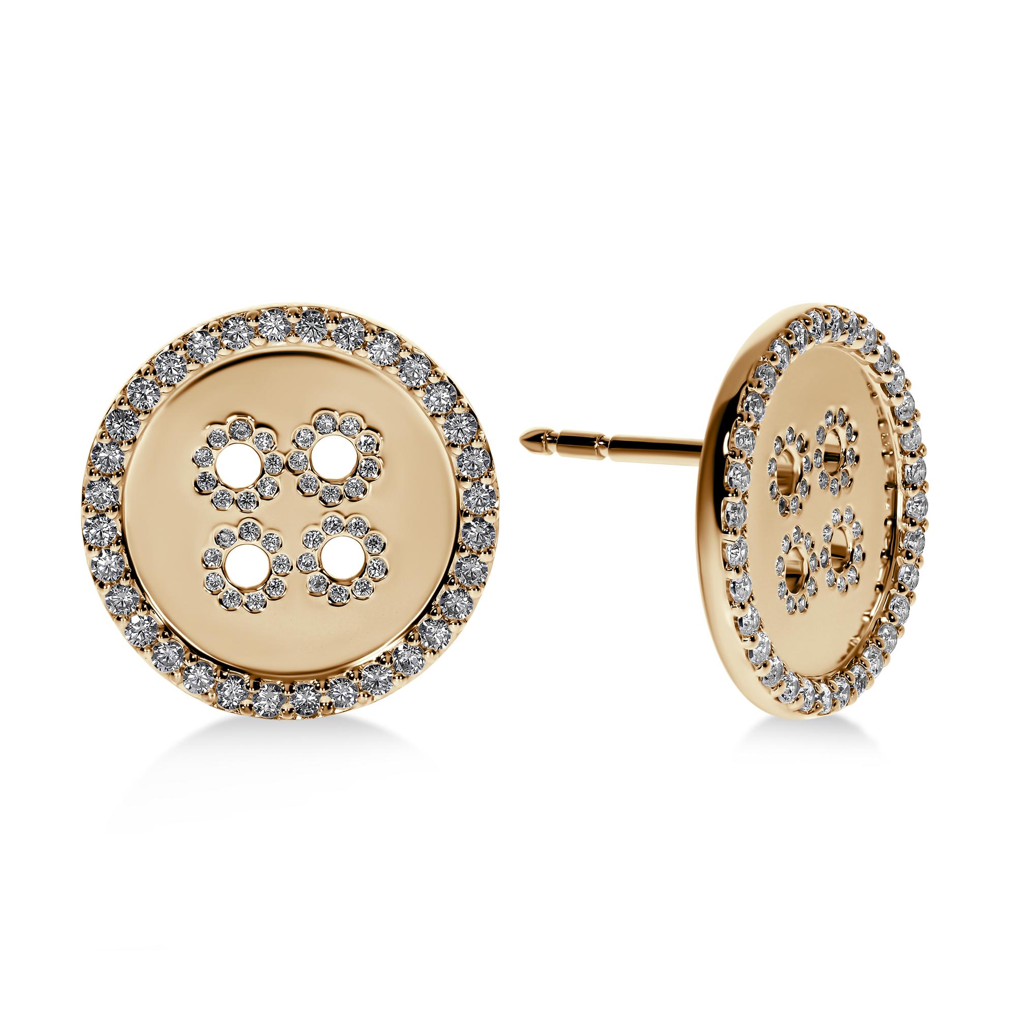 Moderne BÓTTINÌ Boucles d'oreilles en or jaune 18K en vente