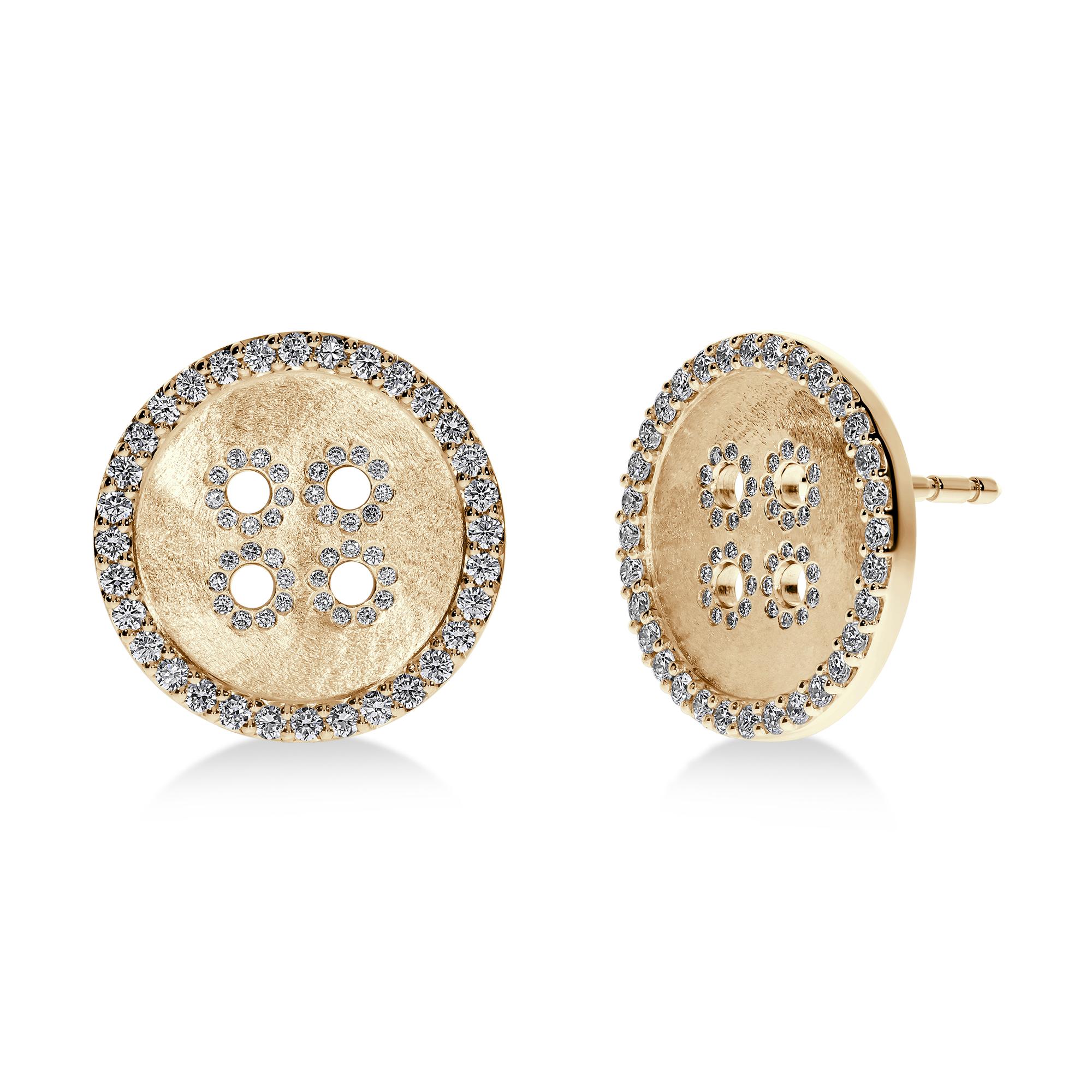 Moderne BÓTTINÌ Boucles d'oreilles en or jaune 18K en vente