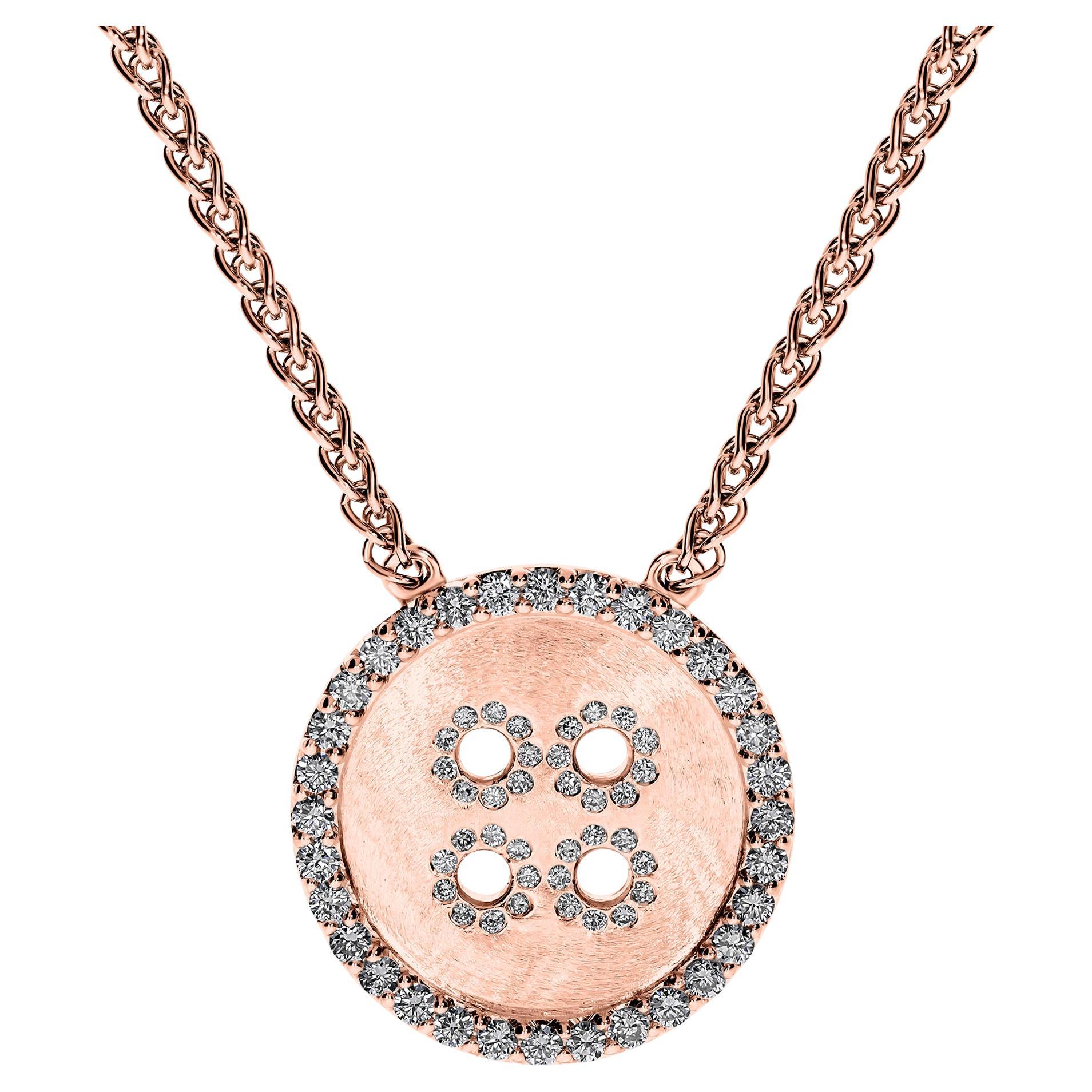 BÓTTINÌ Collier et pendentif en or rose 18K