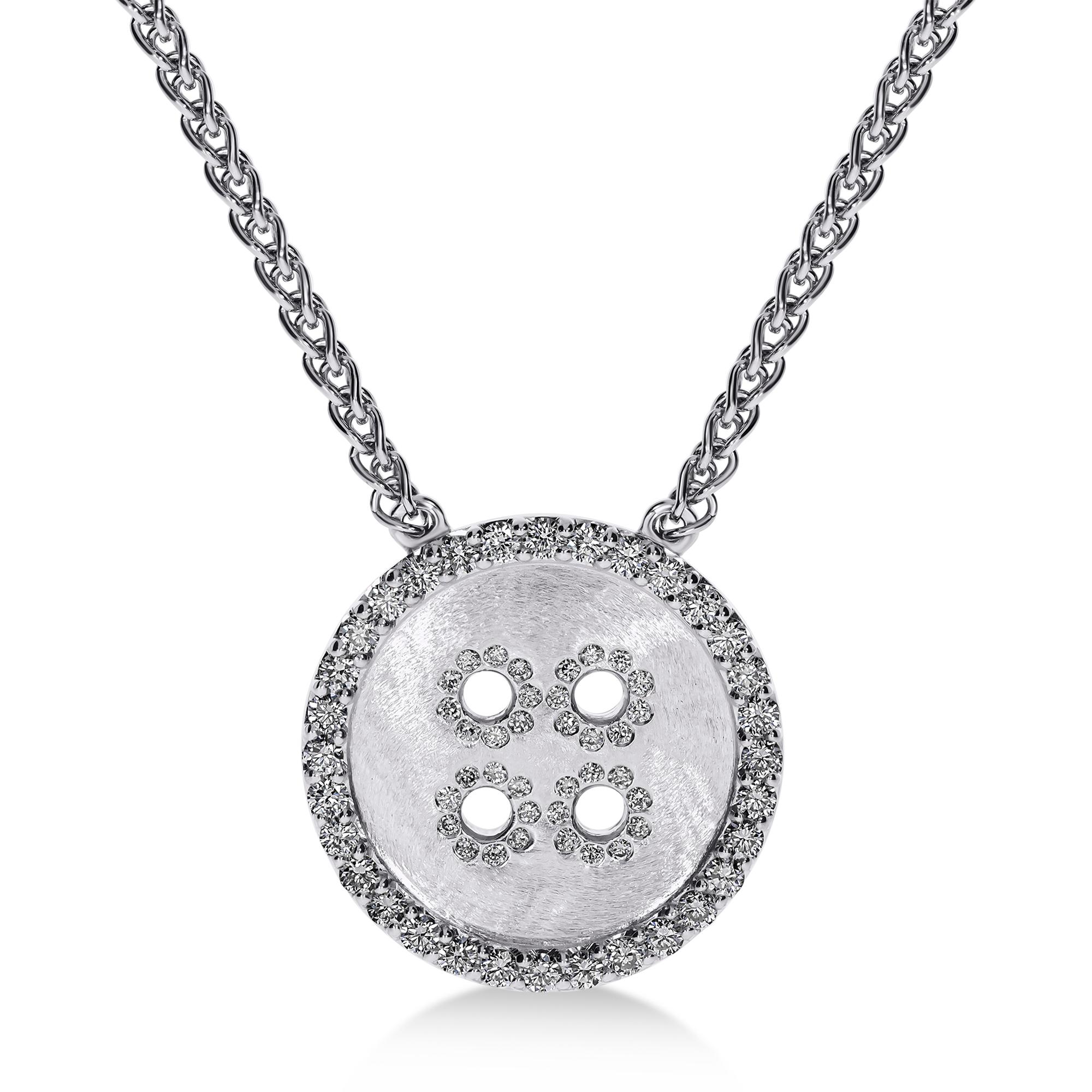 BÓTTINÌ Collier et pendentif en or blanc 18K