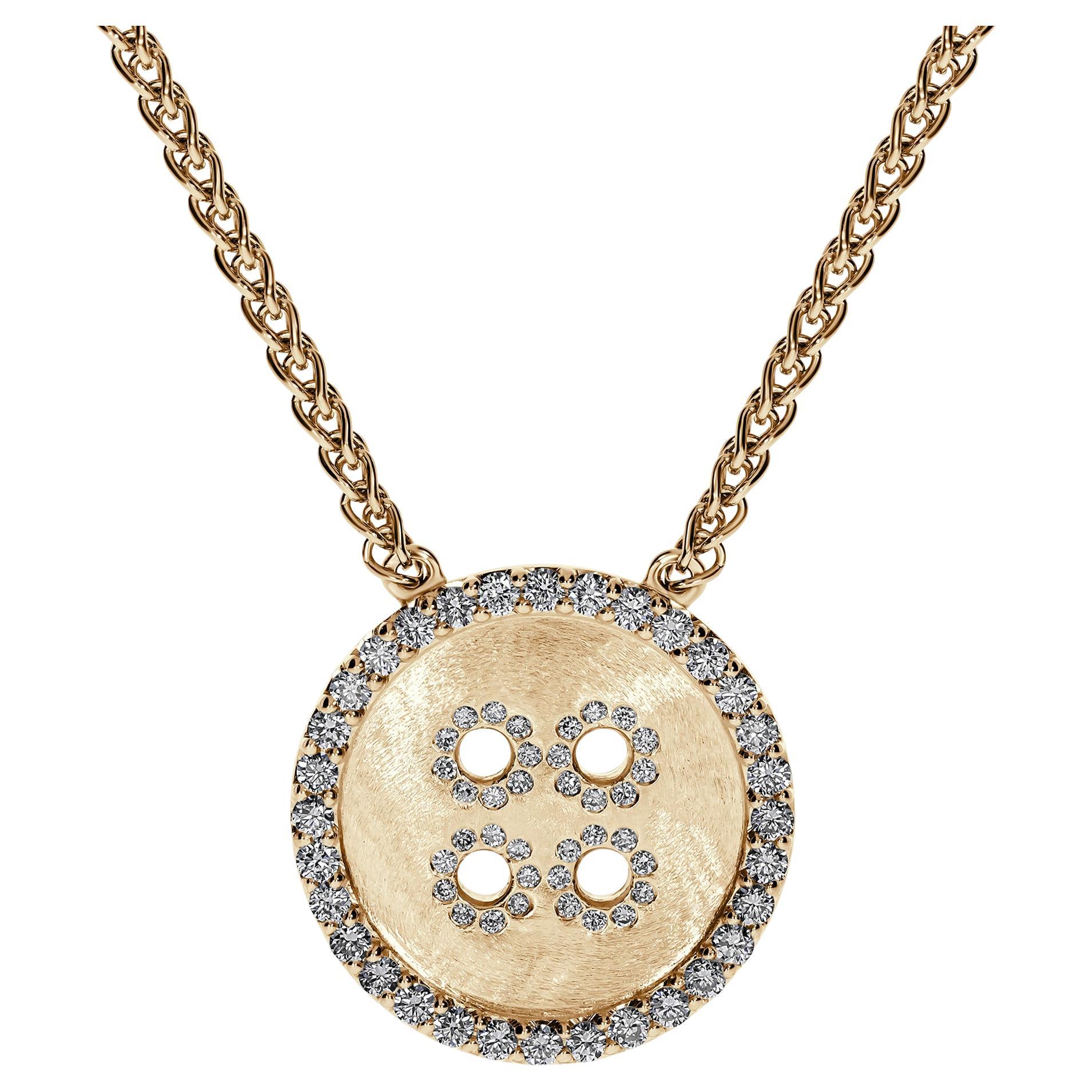 BÓTTI1NÌ Collier et pendentif en or jaune 18K en vente