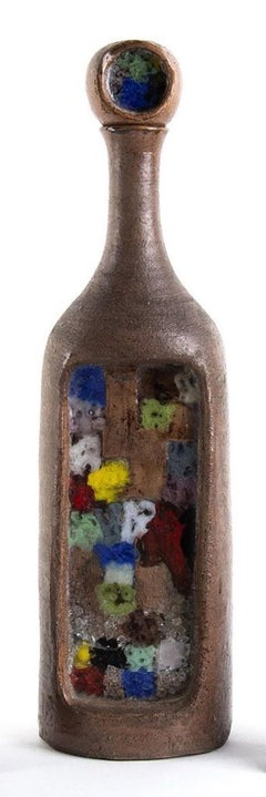 Bottle and Two Bookends, Londi for Bitossi, 1950s