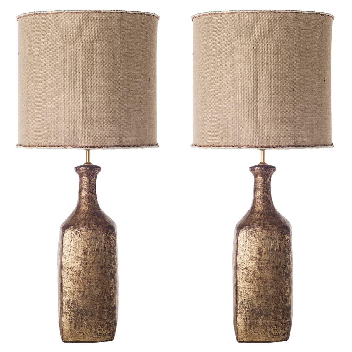 Bottle Ceramic Table Lamps For Sale