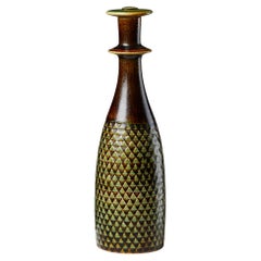 Bottle Designed by Stig Lindberg for Gustavsbergs, Sweden, 1950s