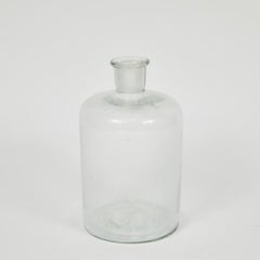 1940s English Glass Bottle with Stopper