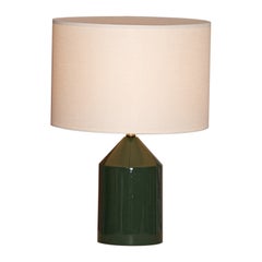 Lampe de bureau Josef en céramique vert bouteille par Simone & Marcel