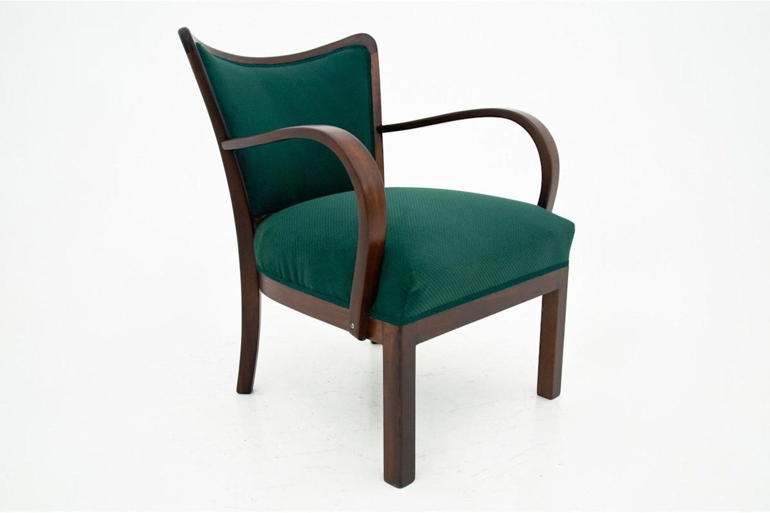 Bottle Green Club Armchair, 1950s at 1stDibs