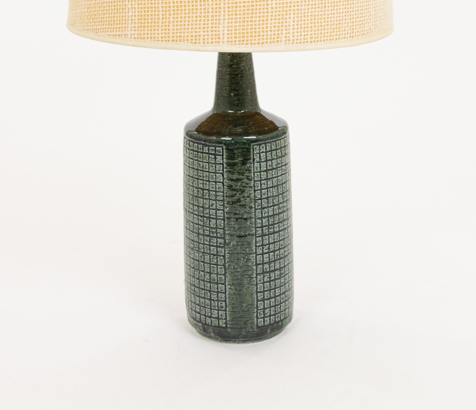 Danish Bottle Green DL/30 table lamp by Linnemann-Schmidt for Palshus, 1960s For Sale