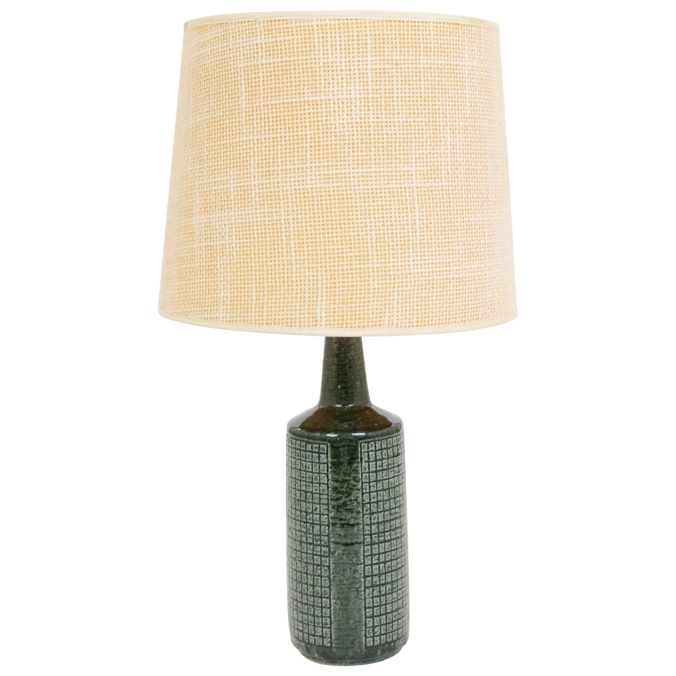 Lámpara de mesa DL/30 verde botella de Linnemann-Schmidt para Palshus, años 60