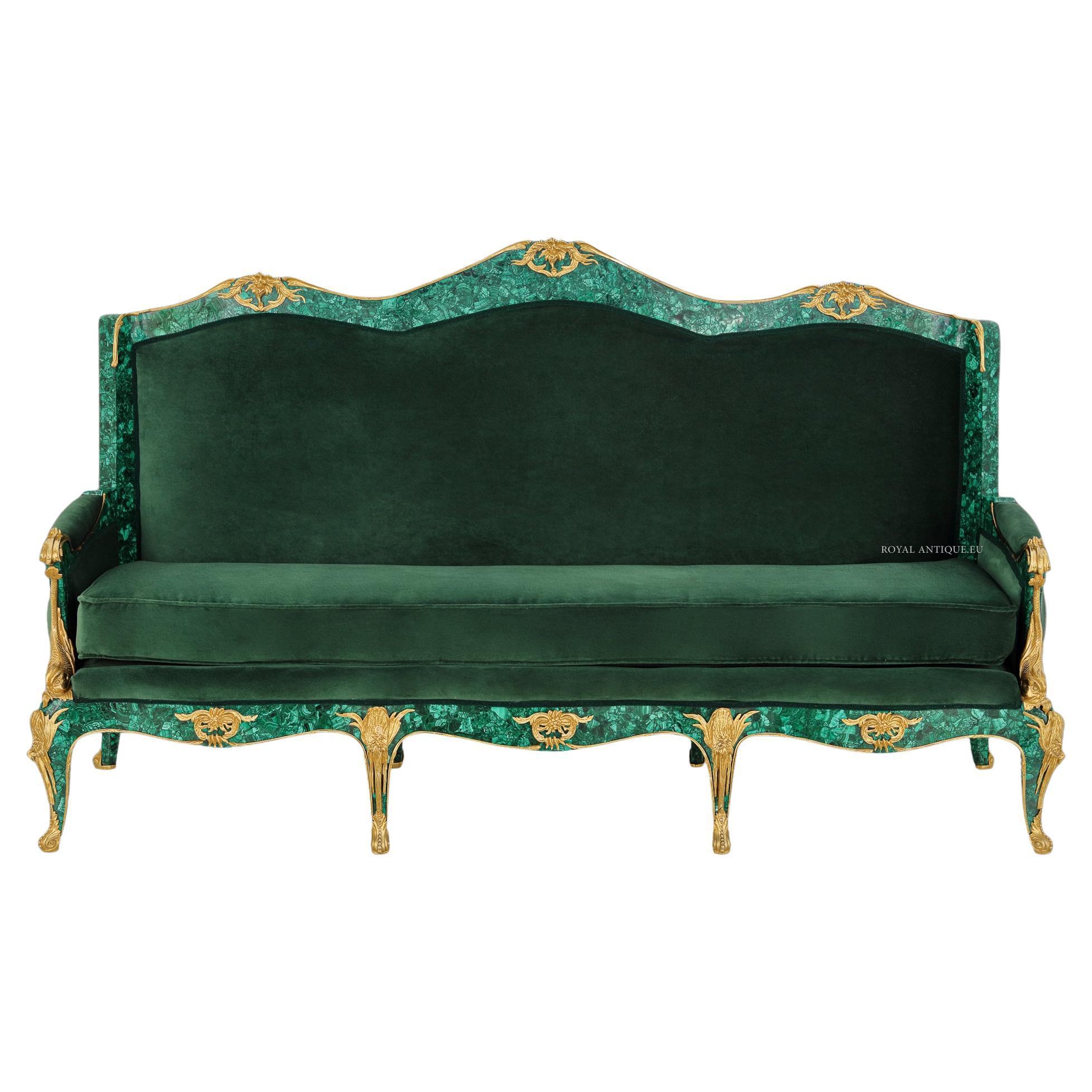 Vintage English Olive Green Leather Chesterfield Sofa at 1stDibs