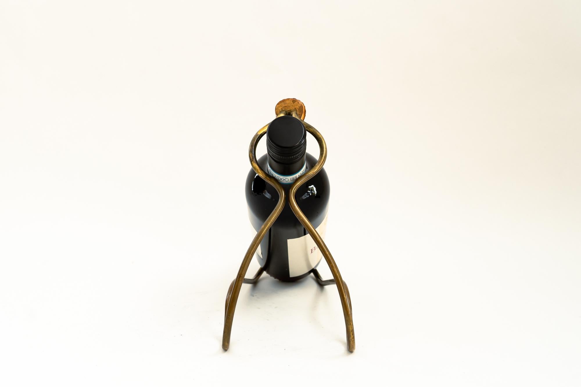 Bottle Holder by Auböck Around, 1950s In Good Condition For Sale In Wien, AT