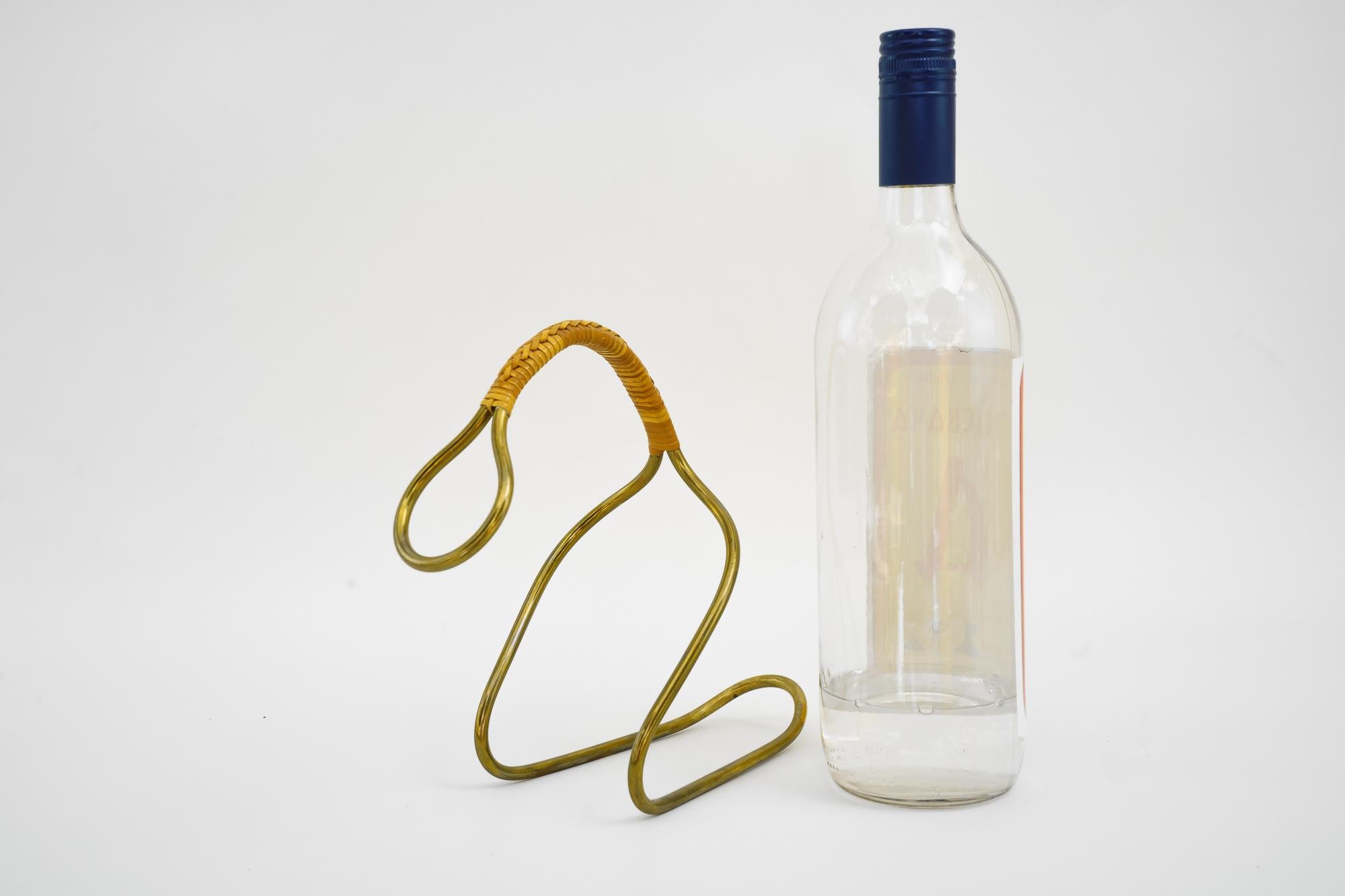 Brass Bottle Holder by Auböck Around 1950s For Sale