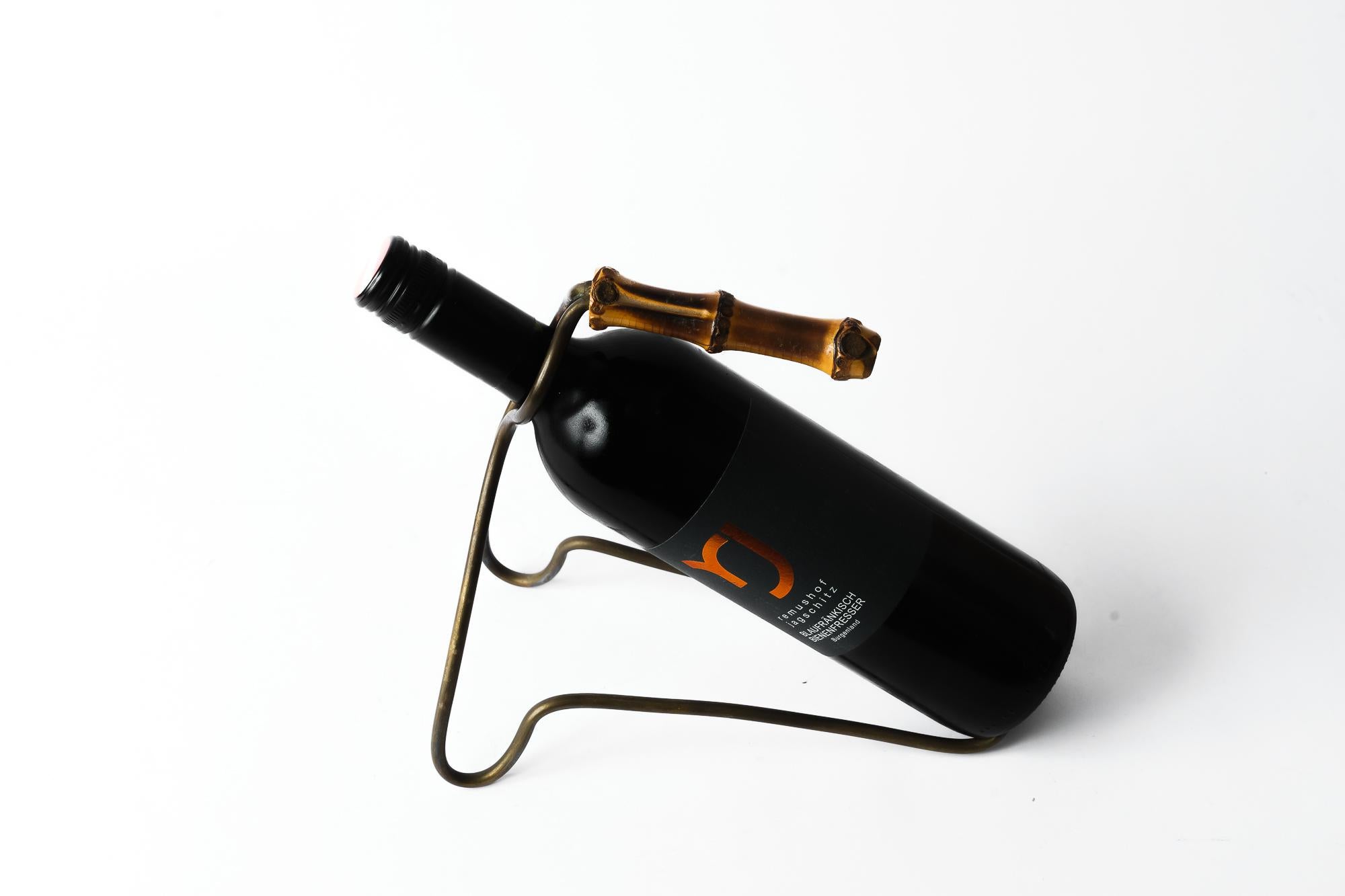 Brass Bottle Holder by Auböck Around, 1950s For Sale