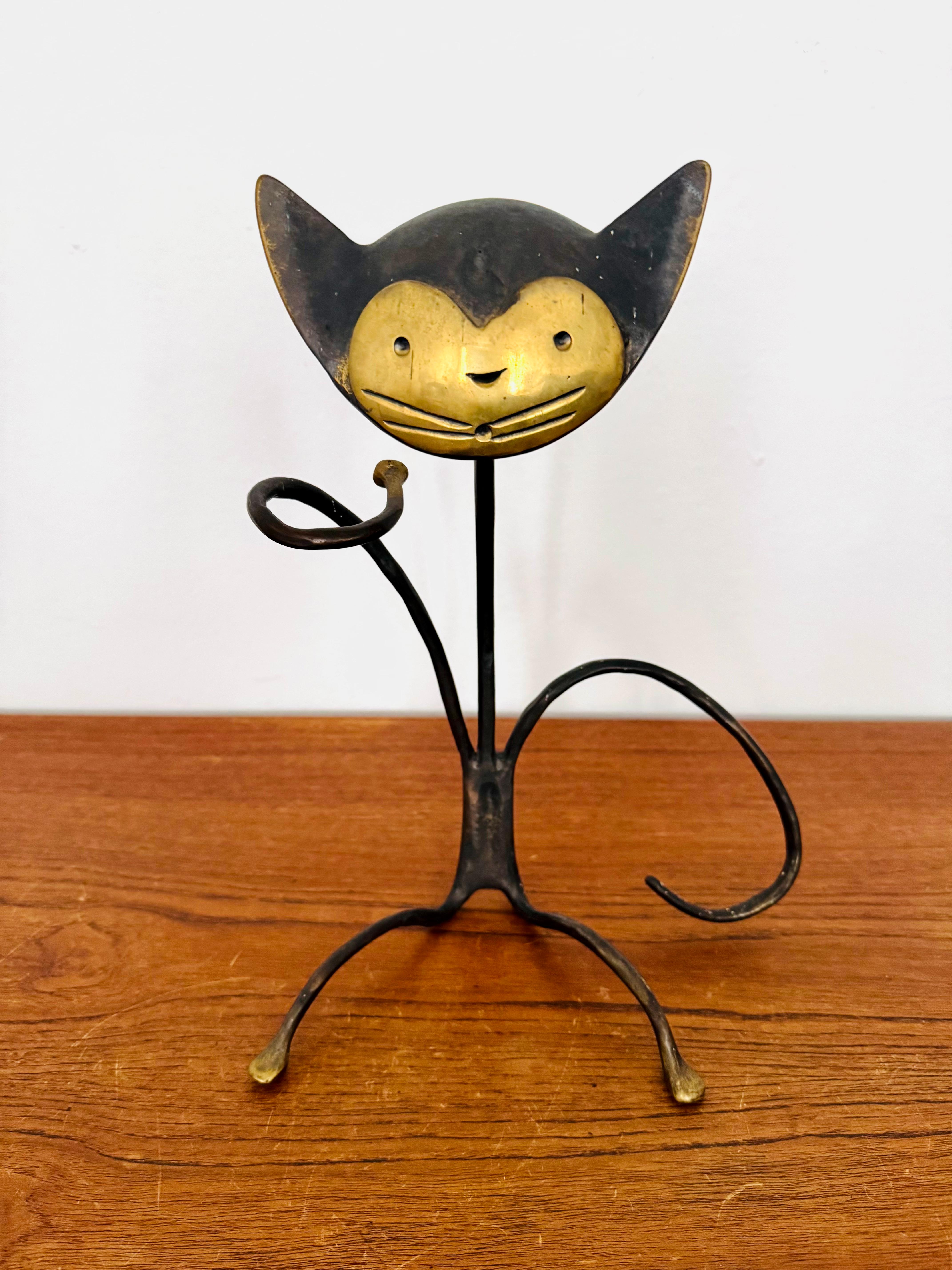 Brass Bottle Holder by Walter Bosse For Sale