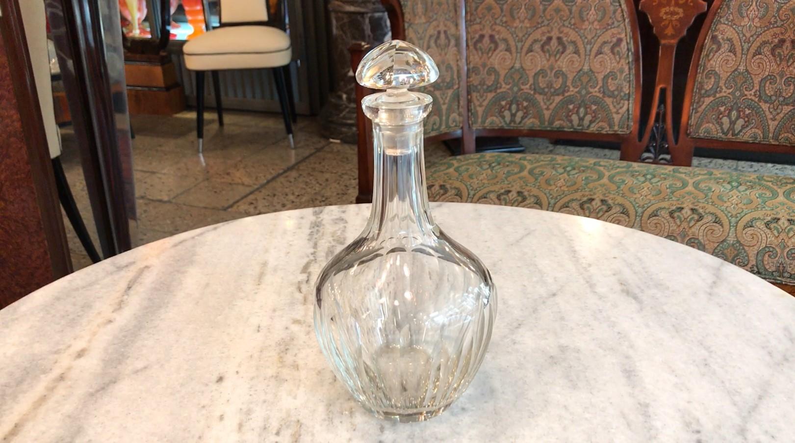 Early 20th Century Bottle in Crystal, France, 1920, Art Deco For Sale