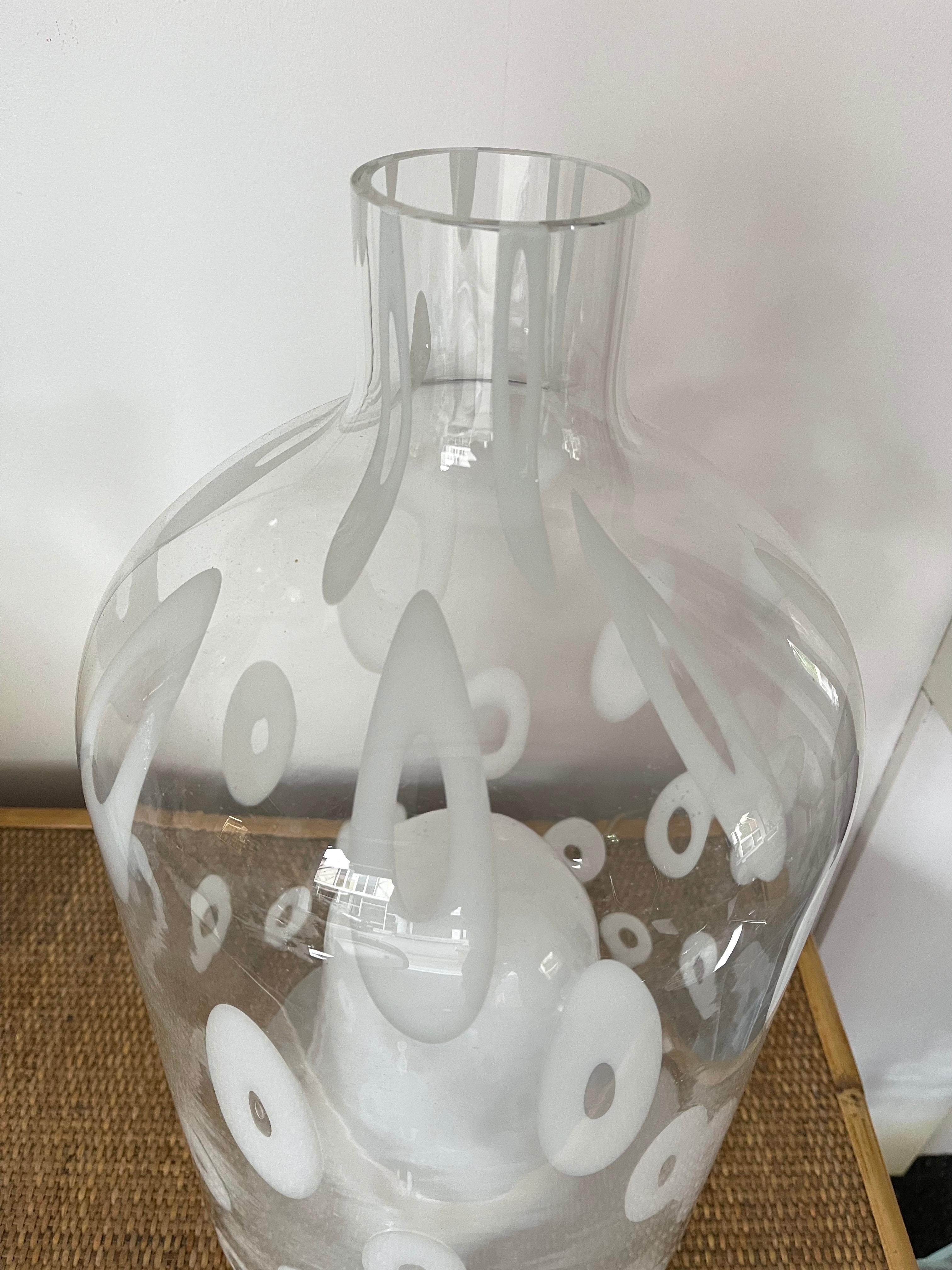 Late 20th Century Bottle Murano Glass Lamp, Italy, 1990s