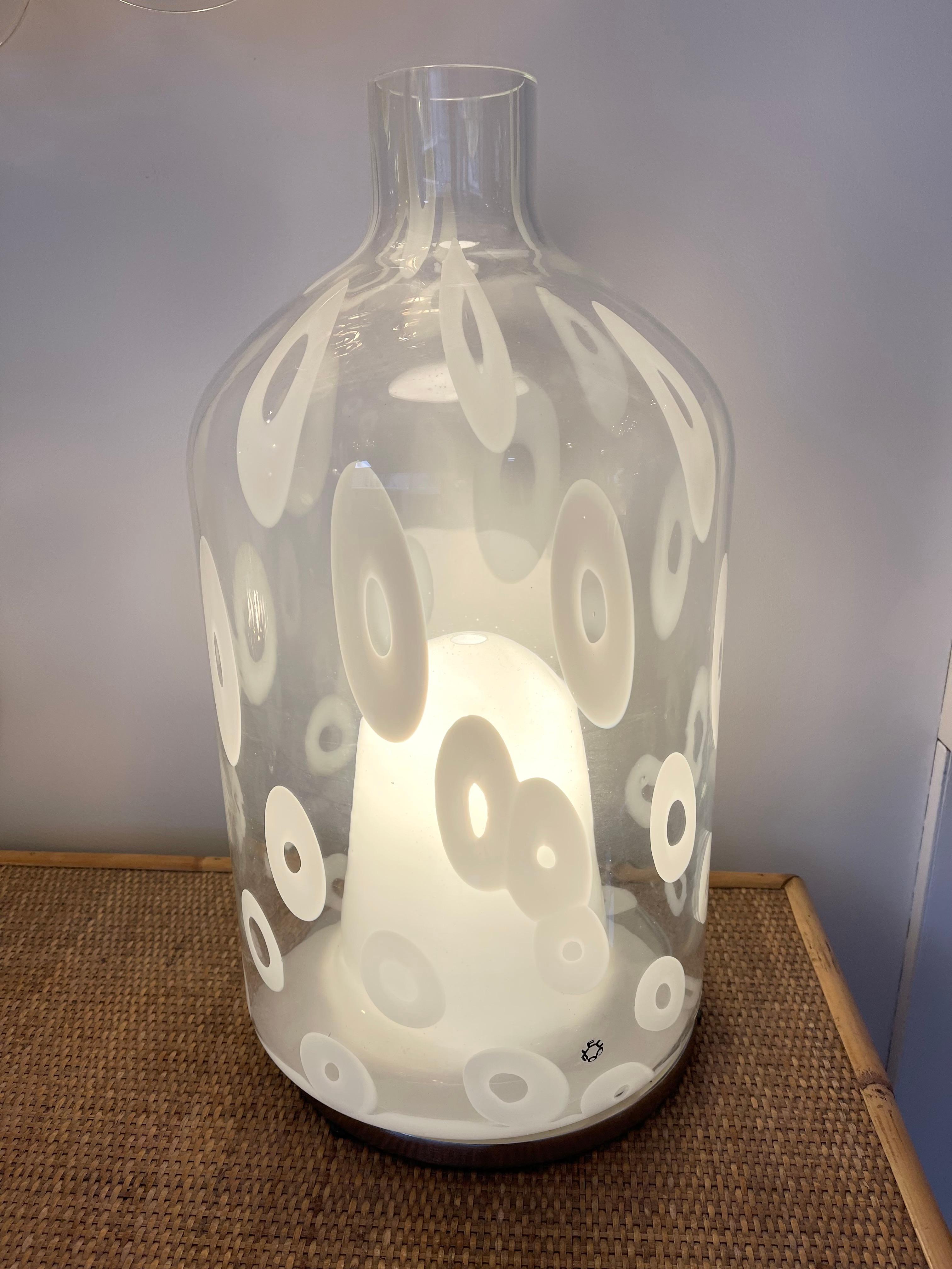 Bottle Murano Glass Lamp, Italy, 1990s 3