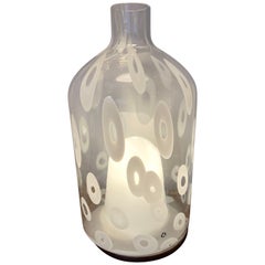 Vintage Bottle Murano Glass Lamp, Italy, 1990s