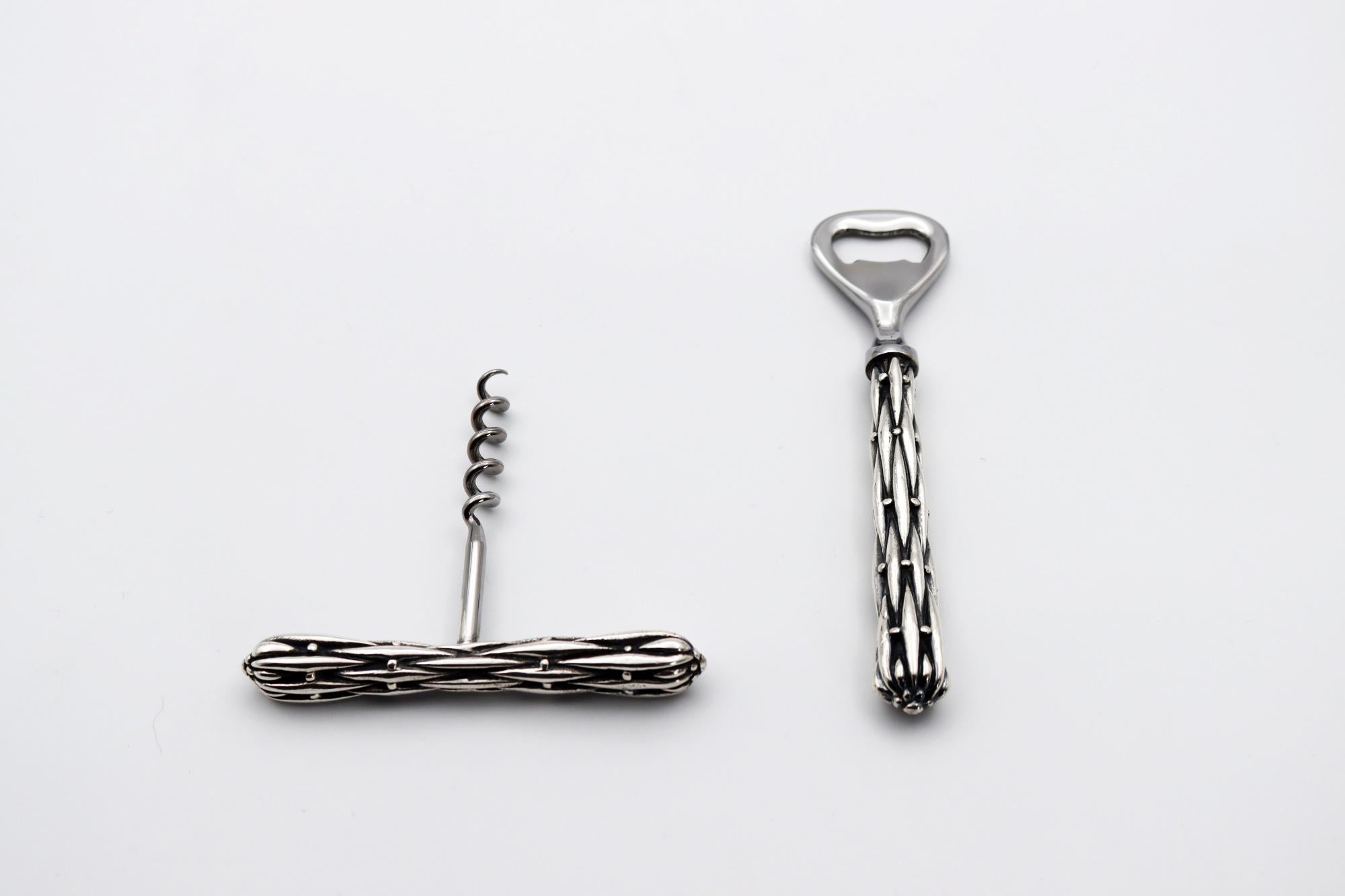 Contemporary Bottle Opener and Corkscrew For Sale