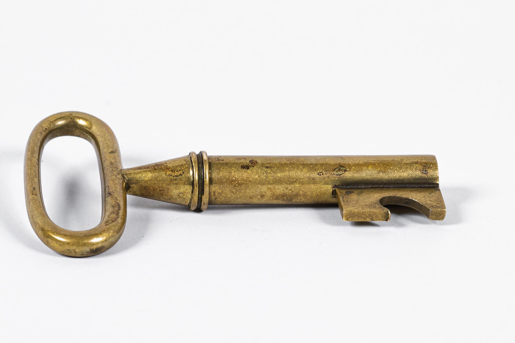 brass key bottle opener