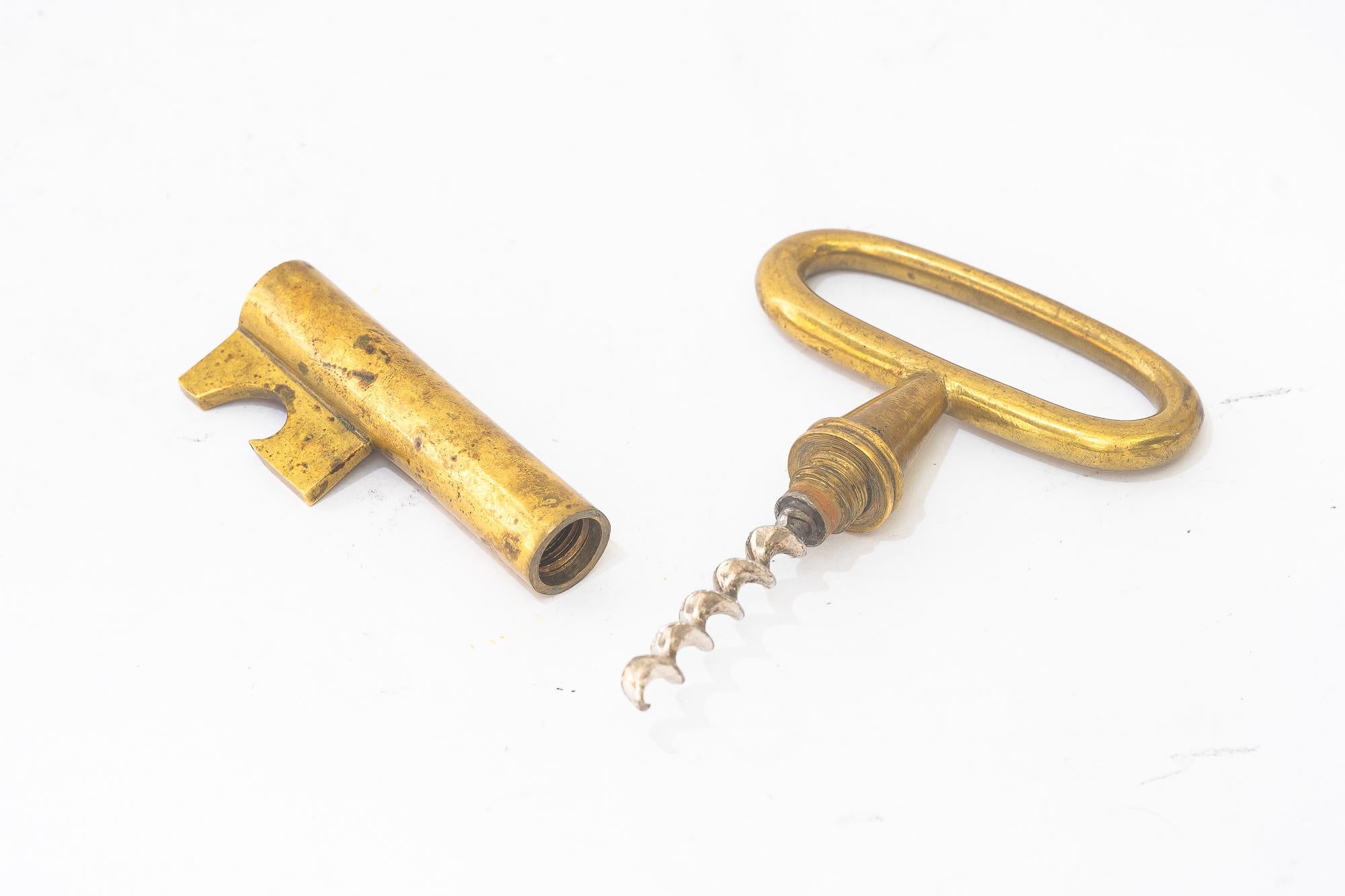 Flaschenöffner im Schlüsseldesign von Auböck ( markiert ) (Österreichisch) im Angebot