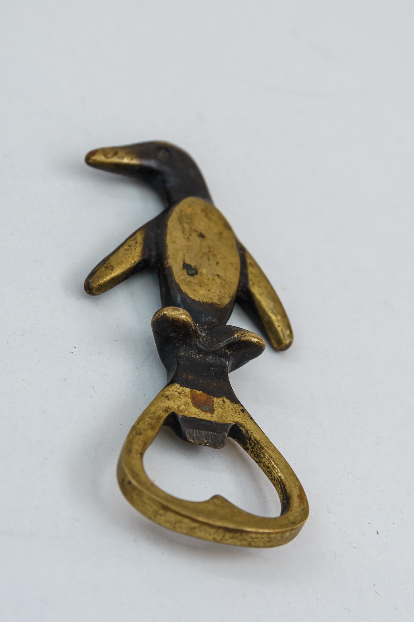 Austrian Bottle Opener Shows an Penguin by Walter Bosse, circa 1950s For Sale