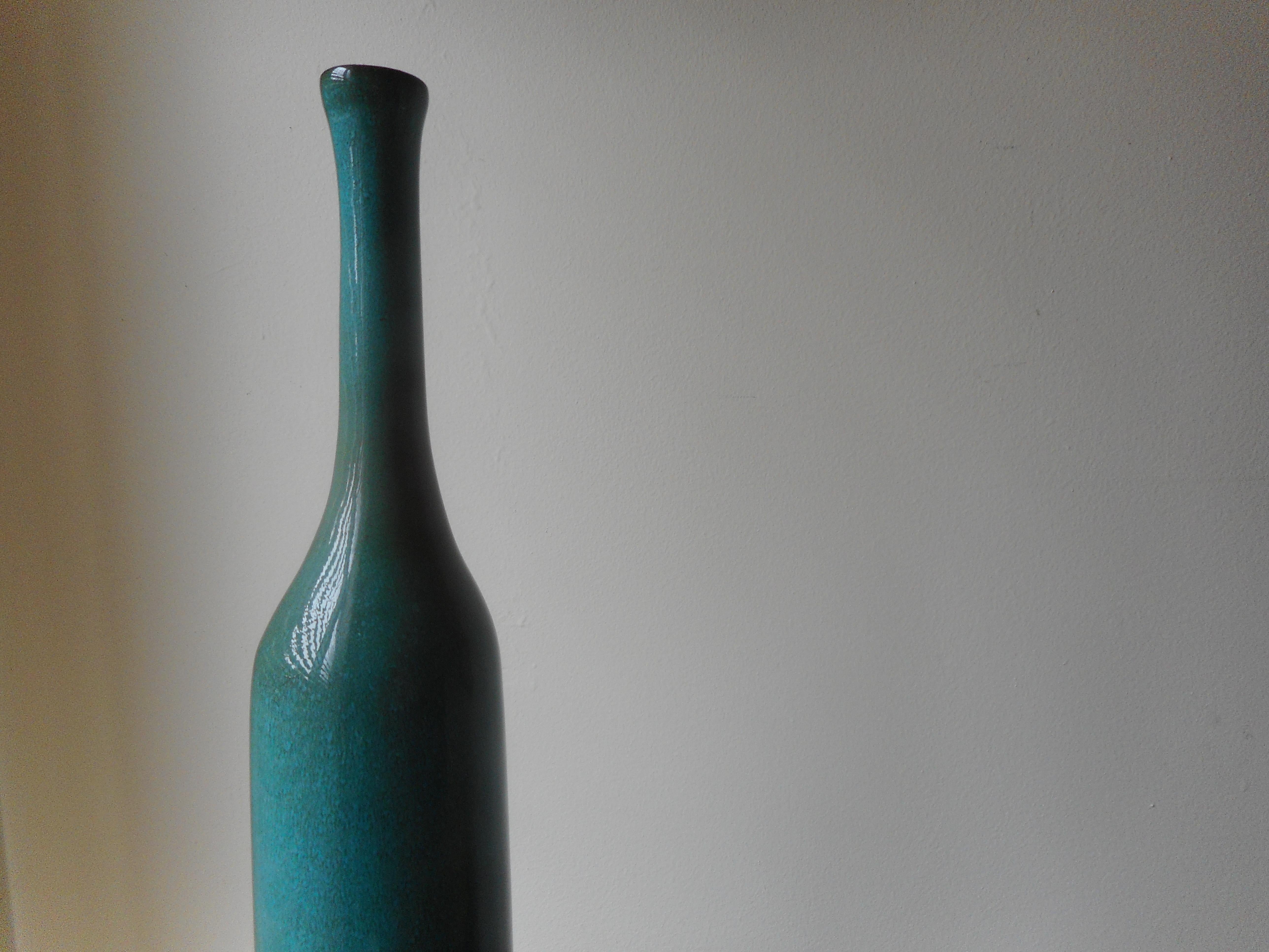 French Bottle-Shaped Vase by Jacques and Dani Ruelland, France, 1960
