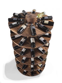 Bottle storage cabinet / Freestanding wine rack Riva 1920 Wineround - 66 bottles