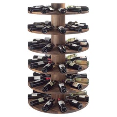 Bottle storage cabinet / Freestanding wine rack Riva 1920 Wineround - 66 bottles