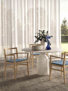 Bottle Table in Marquinia marble by Barber Osgerby for Cappellini