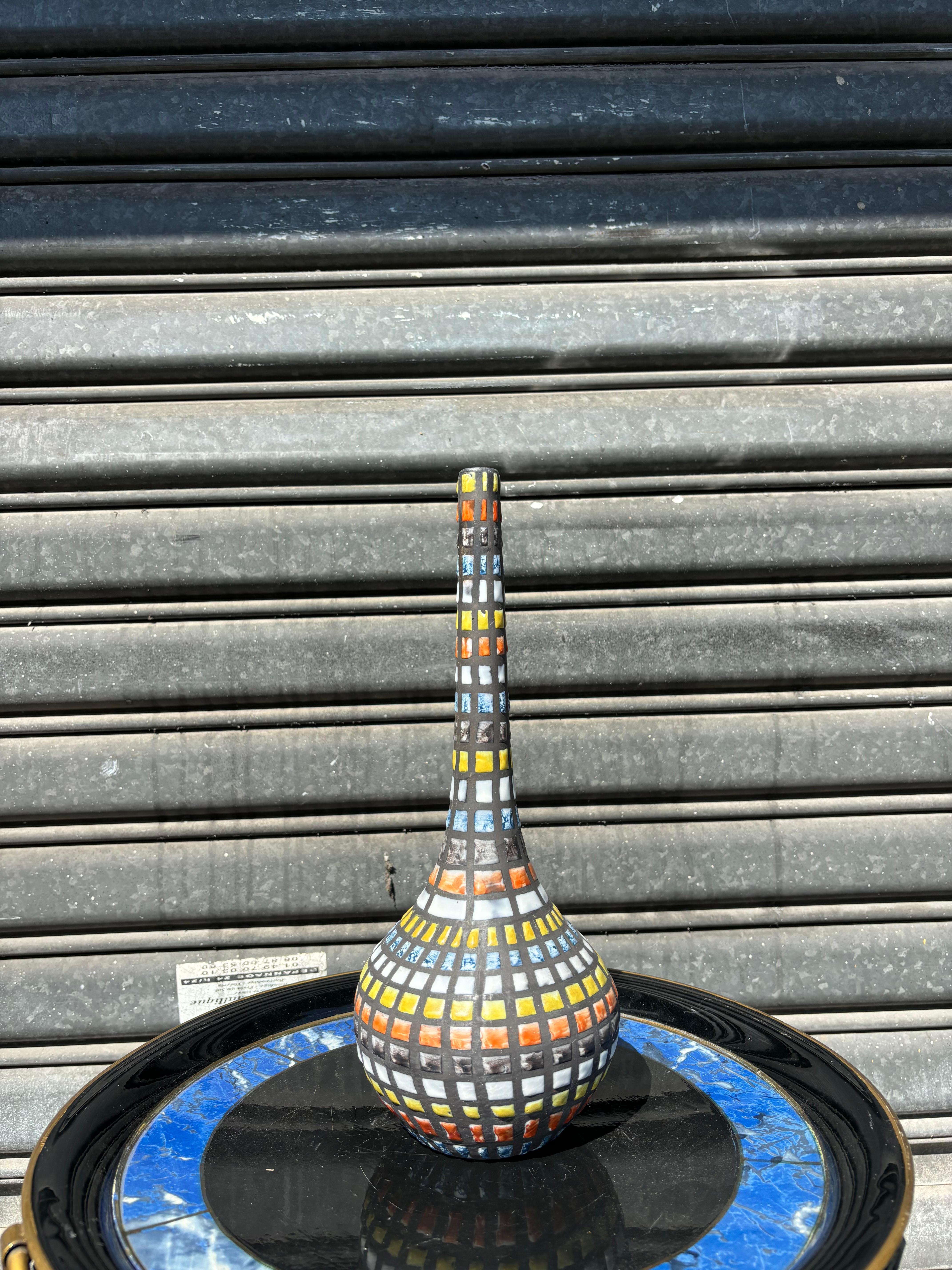 Flaschenvase von Roger Capron im Angebot 6
