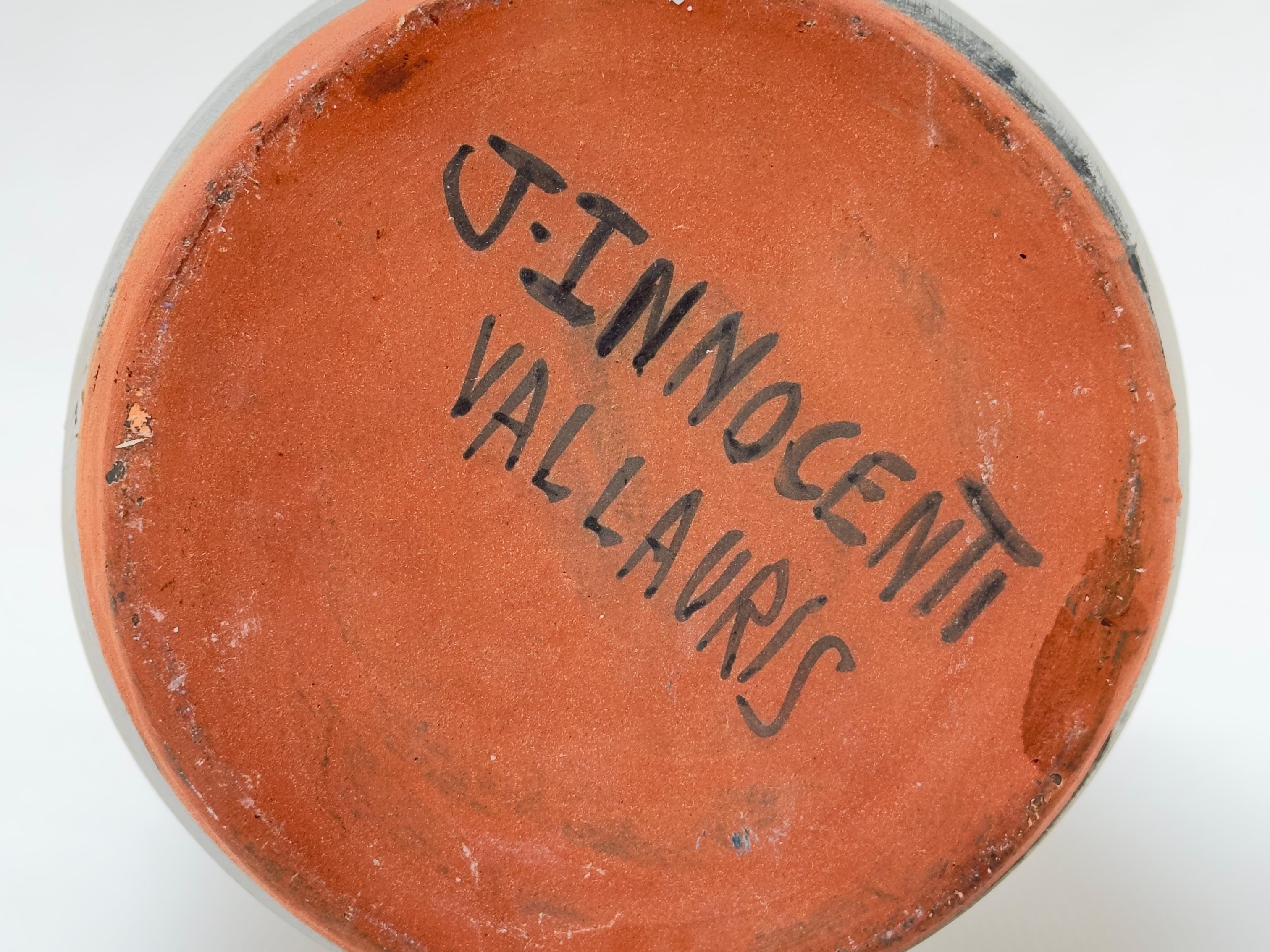 Vaso a bottiglia, Jacques Innocenti, Vallauris c.C. 1950 in vendita 3
