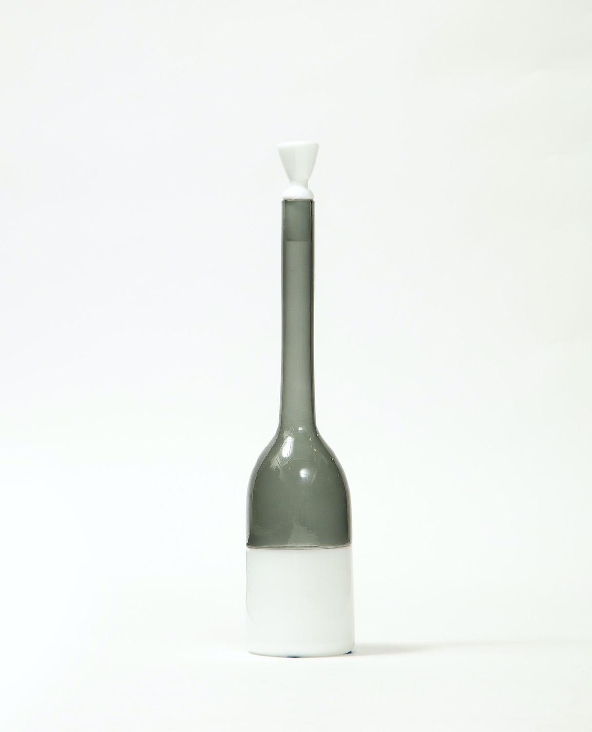 Flasche mit Stopper von Gio Ponti für Venini (Moderne der Mitte des Jahrhunderts) im Angebot