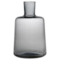 Bottle22, Bottle Glass Handcrafted Muranese Glass, Lead Plissé MUN by VG