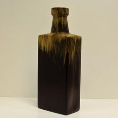 Bottleshaped Fat Lava Ceramic Vase 49 cmH by Scheurich- W. Germany 1970s
