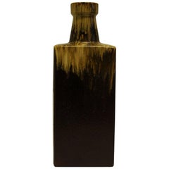 Bottleshaped Fat Lava Ceramic Vase 49 cmH by Scheurich- W. Germany 1970s