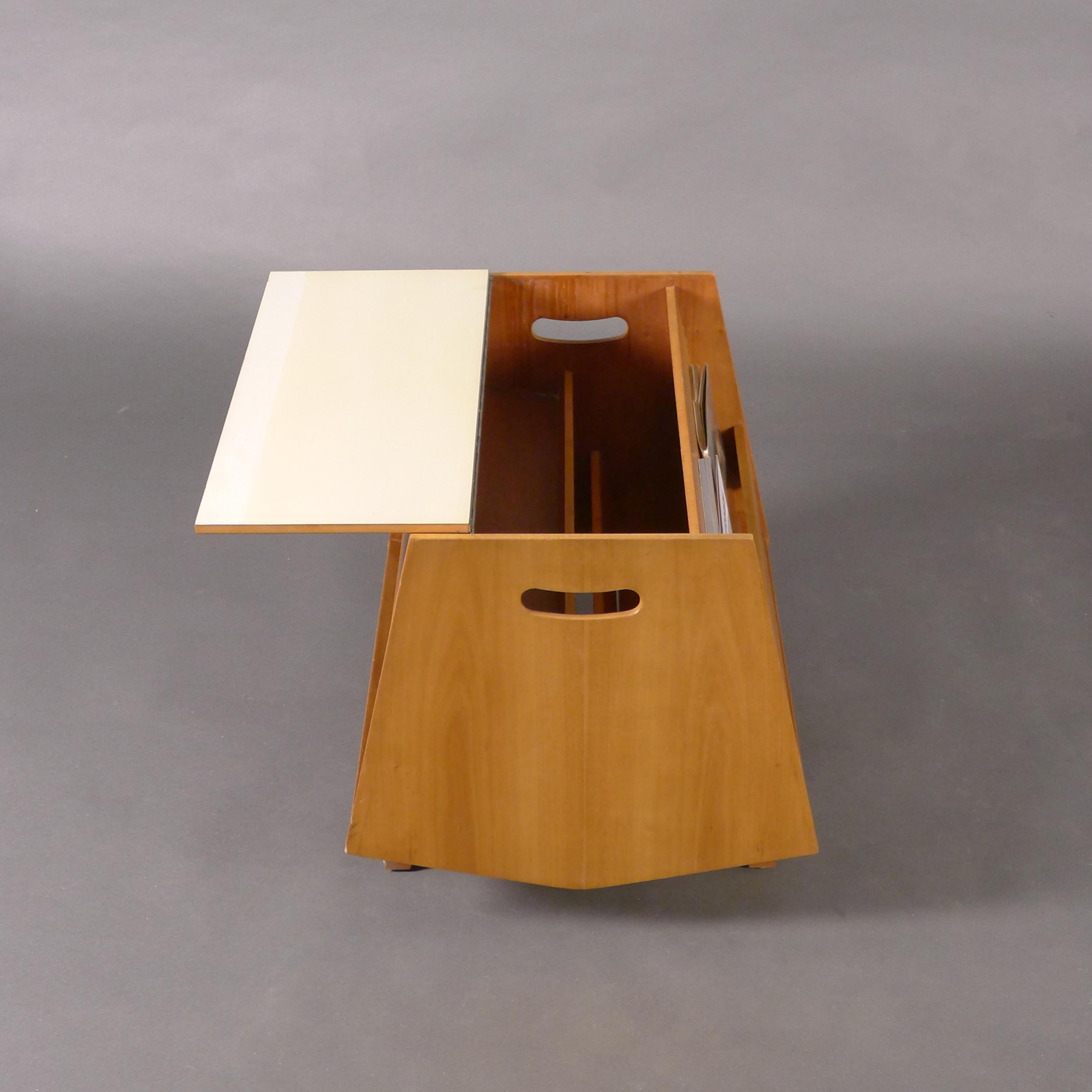 Bottleship, designed by Ernest Race for Isokon London, circa 1963, in cherry ply 2