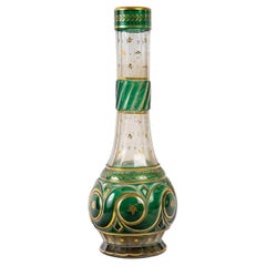 Antique Bottom of Narguihlé in Crystal of Bohemia, Orientalist Work