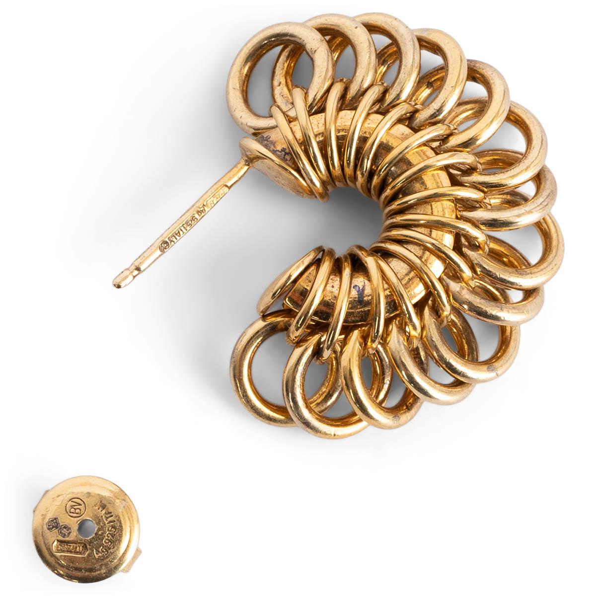 bottega veneta spiral earrings