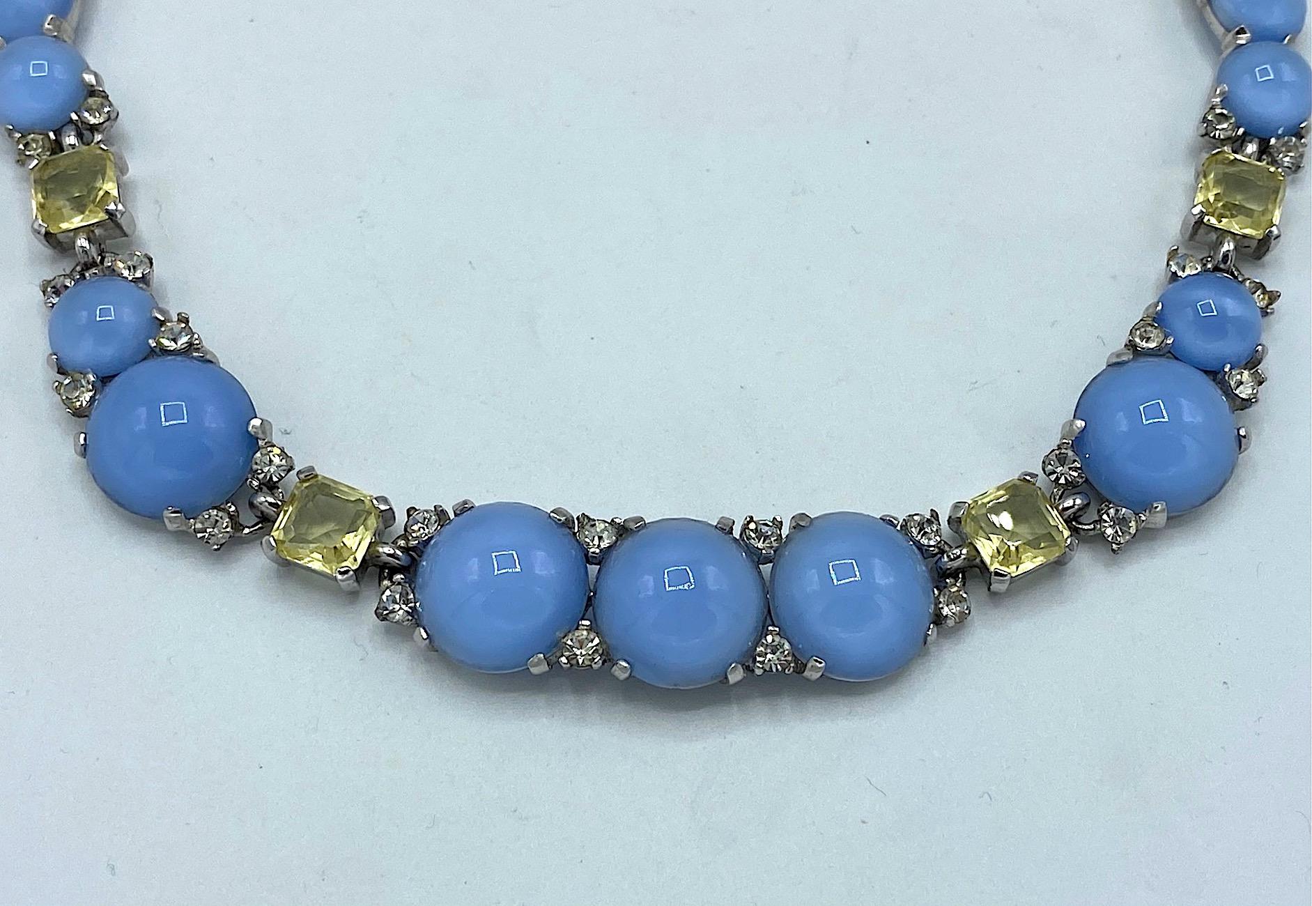 Women's Boucher 1950s Blue Moonstone Necklace 
