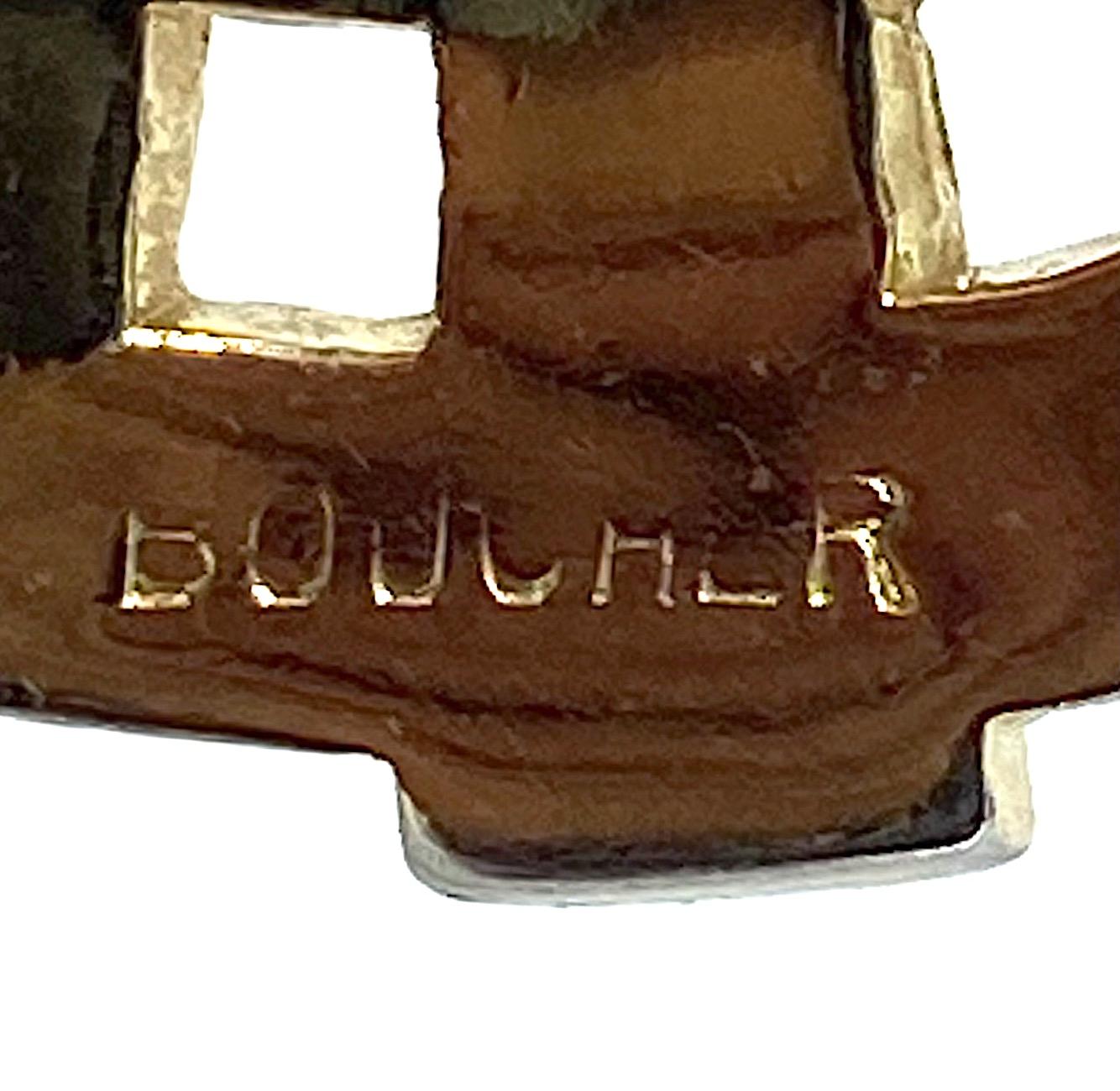 Boucher 1950s Gold & Rhinestone Accent Necklace 10