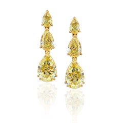 Boucherer Yellow diamond earrings