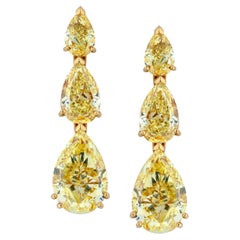 Boucherer Yellow diamond earrings